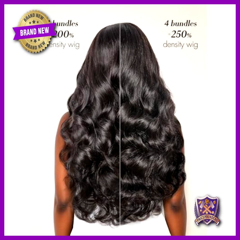 Virgin Brazilian Hair Extensions 18 20 22 Inch Body Wave 3 Pack - Picture 4 of 6